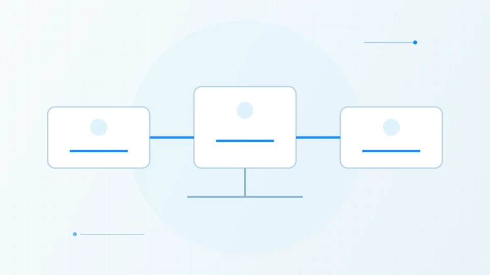Original diagram showing a conversation interface, a connected assistant and an agent with bounded tools.